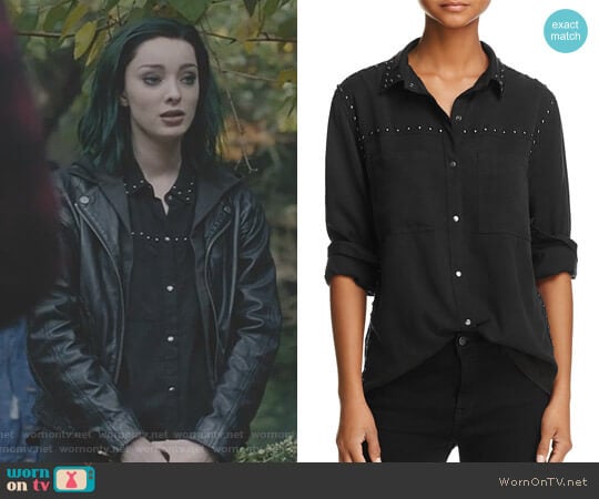 Beau Studded Shirt by Rails worn by Lorna Dane (Emma Dumont) on The Gifted