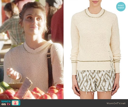 Raquel Allegra Shredded Cotton Sweater worn by Scarlett O'Connor (Clare Bowen) on Nashville