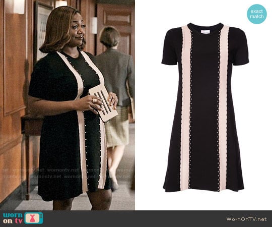 RED Valentino Studded Detail T-shirt Dress worn by Daisy Grant (Patina Miller) on Madam Secretary