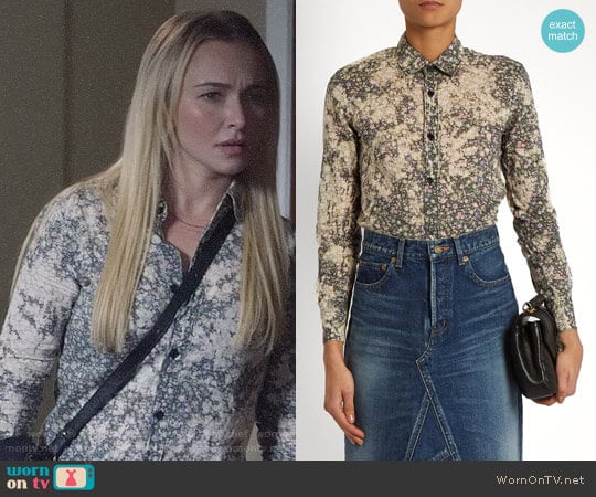 Saint Laurent Floral Print Cotton Shirt worn by Juliette Barnes (Hayden Panettiere) on Nashville