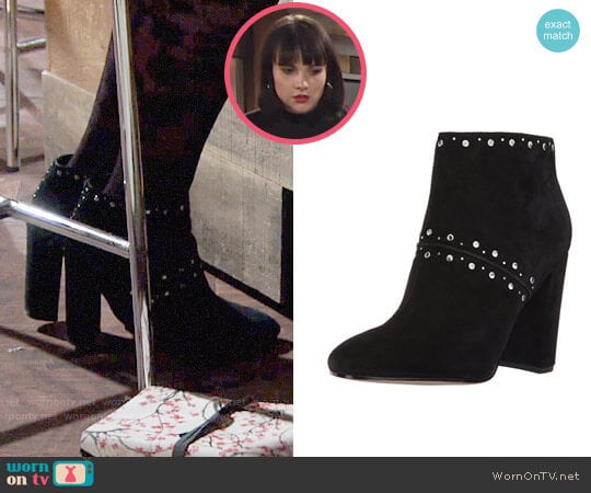 Sam Edelman Chandler Ankle Boots worn by Tessa Porter (Cait Fairbanks) on The Young and the Restless