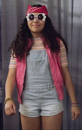 Molly’s multicolored striped top on Marvel’s Runaways