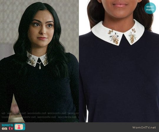 Ted Baker Suzaine Sweater worn by Veronica Lodge (Camila Mendes) on Riverdale