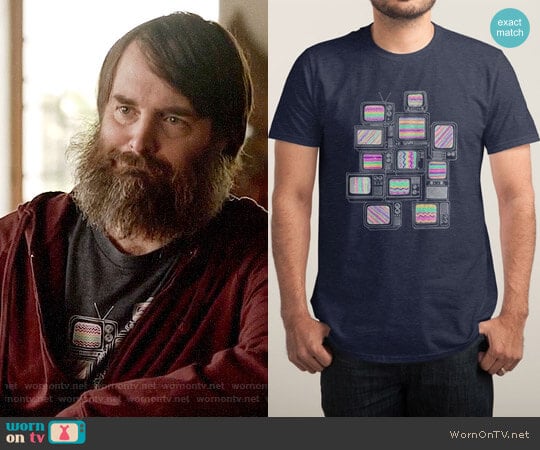 Threadless Interference T-shirt worn by Phil Miller (Will Forte) on Last Man On Earth