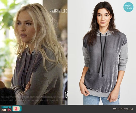 Velvet Alex Hoodie worn by Maddie Jaymes (Lennon Stella) on Nashville