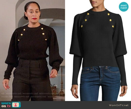 Veronica Beard Jude Sweater worn by Rainbow Johnson (Tracee Ellis Ross) on Black-ish