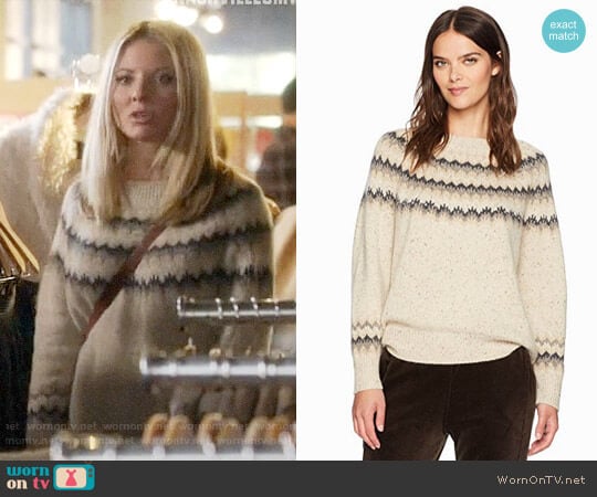 Vince Fair Isle Sweater worn by Jessie Caine (Kaitlin Doubleday) on Nashville