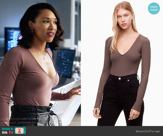 Wilfred Free Greenhough Bodysuit worn by Iris West (Candice Patton) on The Flash