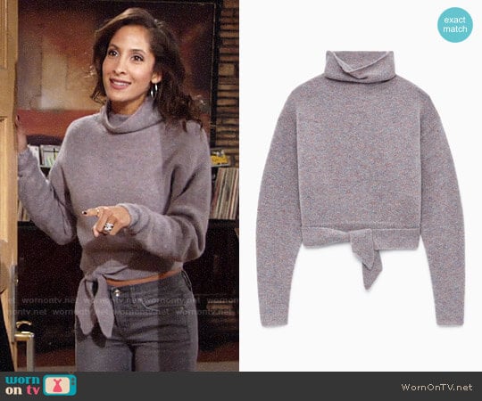 Wilfred Lorin Sweater worn by Lily Winters (Christel Khalil) on The Young and the Restless