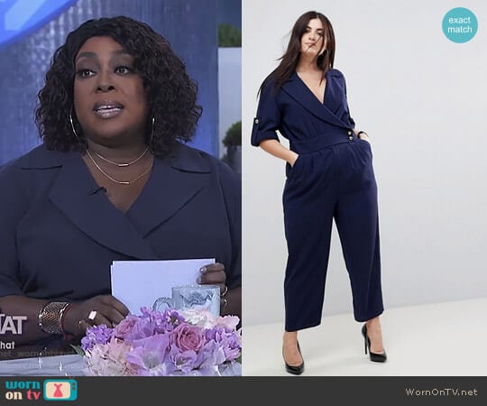 Soft Tux Jumpsuit by Asos worn by Loni Love on The Real