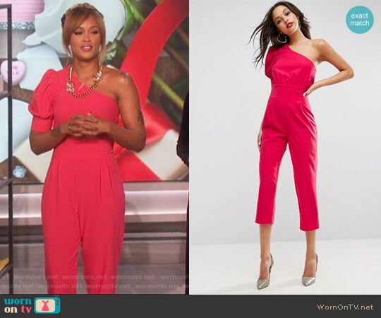 One Shoulder 80s Jumpsuit byu ASOS worn by Eve on The Talk