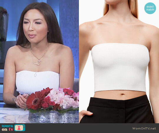 Essamba Knit Top by Babaton worn by Jeannie Mai  on The Real