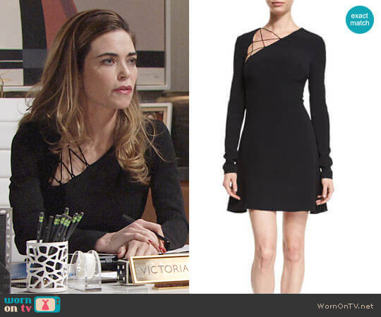 Cushnie et Ochs Winona Dress  worn by Victoria Newman (Amelia Heinle) on The Young & the Restless