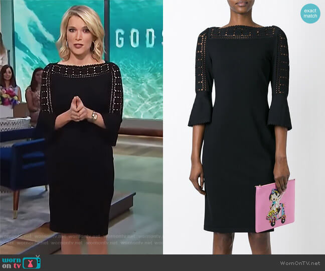 Geometric Lace Knit Dress by Fendi worn by Megyn Kelly on Today