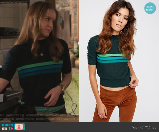Way Back Mock Neck Sweater by Free People worn by Taylor (Izabela Vidovic) on The Fosters