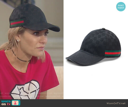 Canvas Baseball Hat by Gucci worn by Dorit Kemsley  on The Real Housewives of Beverly Hills