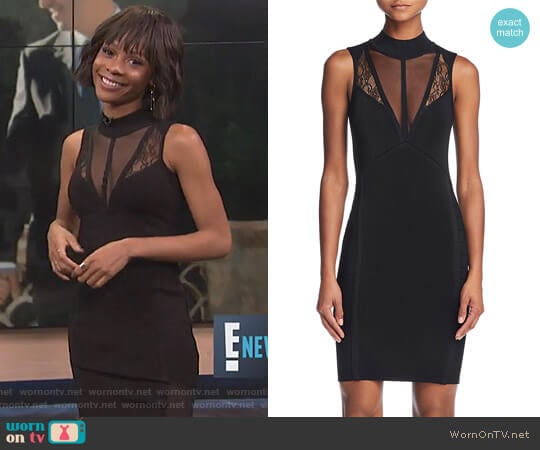 Julie Inset Body-Con Dress by Guess worn by Zuri Hall on E! News