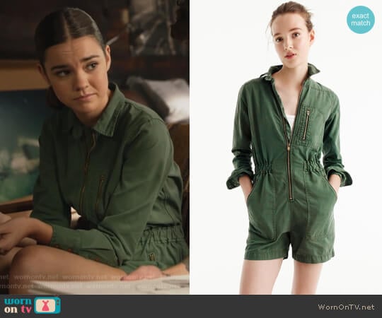  Utility Romper by J. Crew worn by Callie Jacob (Maia Mitchell) on The Fosters