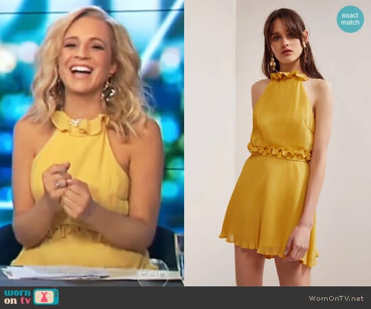 Skylines Playsuit by Keepsake worn by Carrie Bickmore on The Project