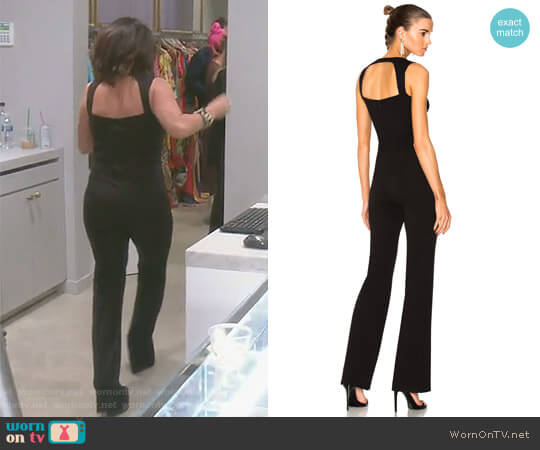 'Shay' Jumpsuit by L'Agence  worn by Kyle Richards  on The Real Housewives of Beverly Hills