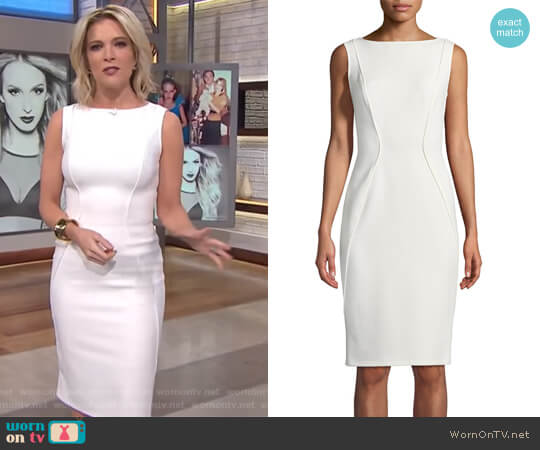 WornOnTV: Megyn’s white sleeveless sheath dress on Megyn Kelly Today ...