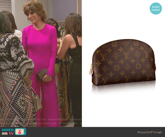 Cosmetic Pouch GM by Louis Vuitton worn by Lisa Rinna on The Real Housewives of Beverly Hills