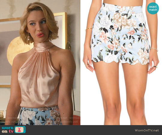 Lucca Couture Scalloped Shorts worn by Petra Solano (Yael Grobglas) on Jane the Virgin