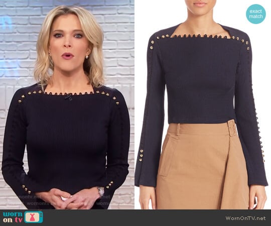 Button Detail Ribbed Top by Phillip Lim 3.1 worn by Megyn Kelly on Today