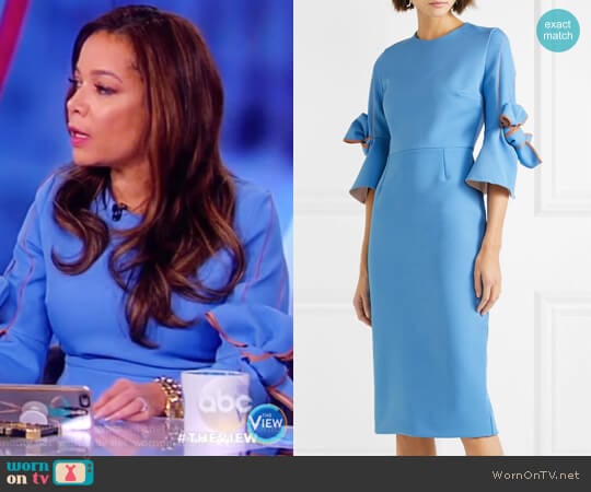 WornOnTV: Sunny’s blue ruffle dress on The View | Sunny Hostin ...