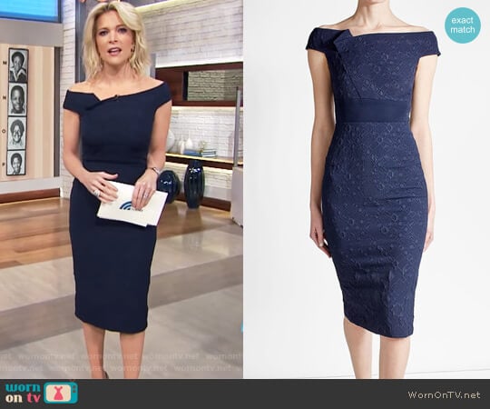 Midi Dress with Cotton by Roland Mouret worn by Megyn Kelly on Today