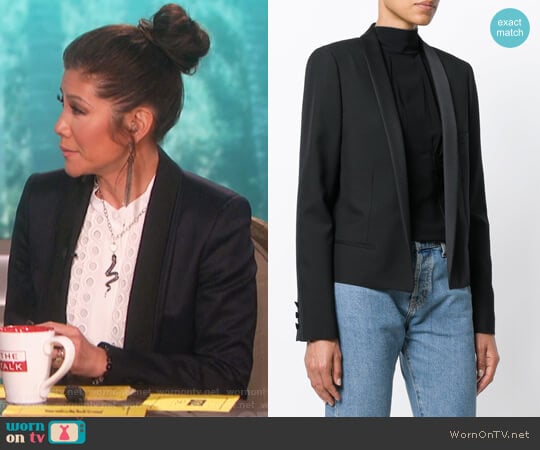 Open Front Blazer by Saint Laurent worn by Julie Chen on The Talk