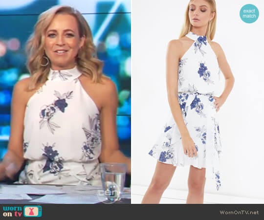 Izzy Ruffle Dress by Tussah worn by Carrie Bickmore on The Project