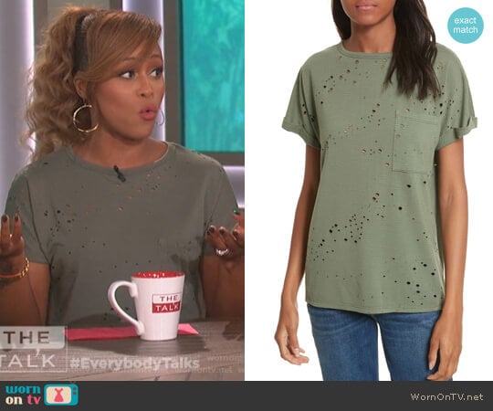 Waverly Perforated Tee by Twenty worn by Eve on The Talk