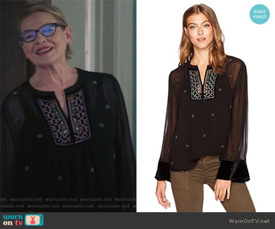 Becky Top by Velvet by Graham & Spencer worn by Joan Short (Dianne Wiest) on Life in Pieces