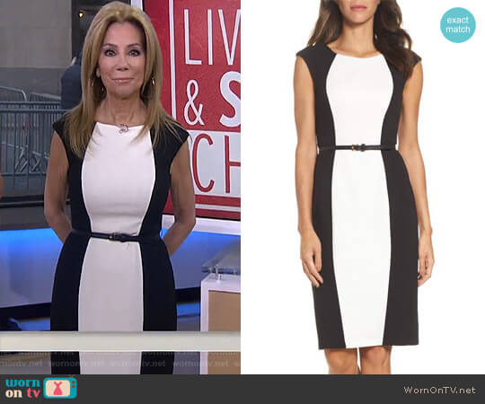 WornOnTV: Kathie’s black and white colorblock dress on Today | Kathie ...