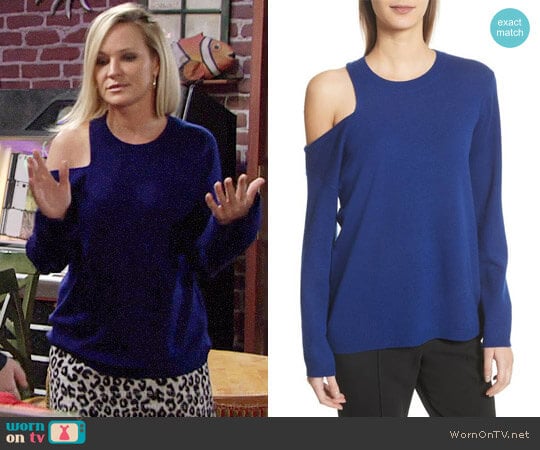 ALC Hamilton Sweater worn by Sharon Newman (Sharon Case) on The Young and the Restless