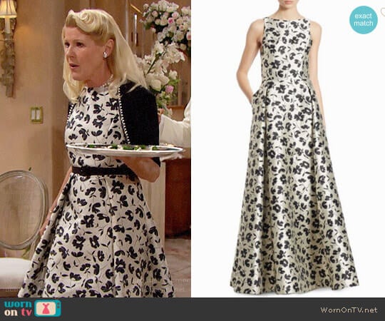 Alice + Olivia Drea Gown worn by Pamela Douglas (Alley Mills) on The Bold and the Beautiful