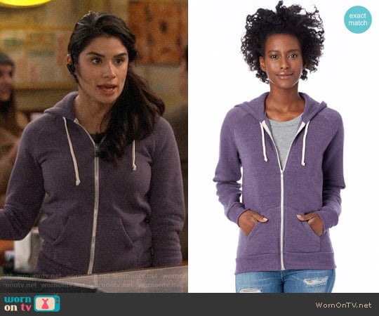 Alternative Eco True Deep Purple Adrian Hoodie worn by Sofia (Diane Guerrero) on Superior Donuts