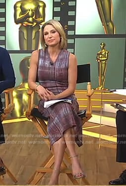 Amy’s plaid midi dress on Good Morning America