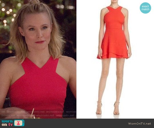 Aqua Fit and Flare Dress worn by Eleanor Shellstrop (Kristen Bell) on The Good Place