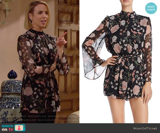 BB Dakota Tullia Romper worn by Ivy Forrester (Ashleigh Brewer) on The Bold and the Beautiful