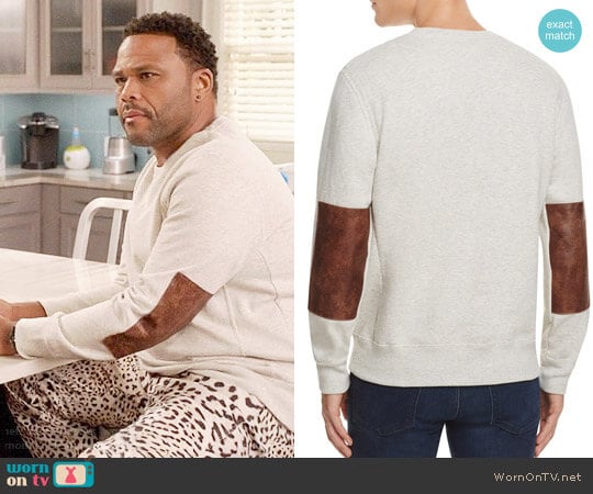 Billy Reid Dover Sweatshirt worn by Andre Johnson (Anthony Anderson) on Black-ish