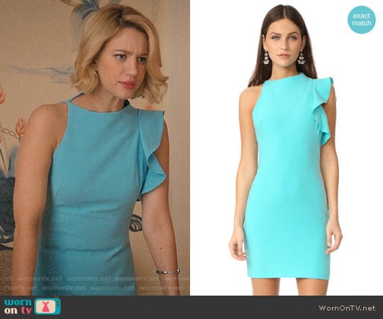 Black Halo Pabla Dress worn by Petra Solano (Yael Grobglas) on Jane the Virgin