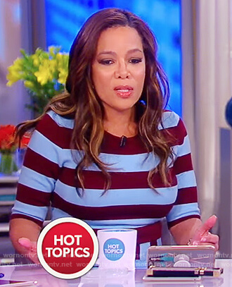 Sunny's blue striped dress on The View