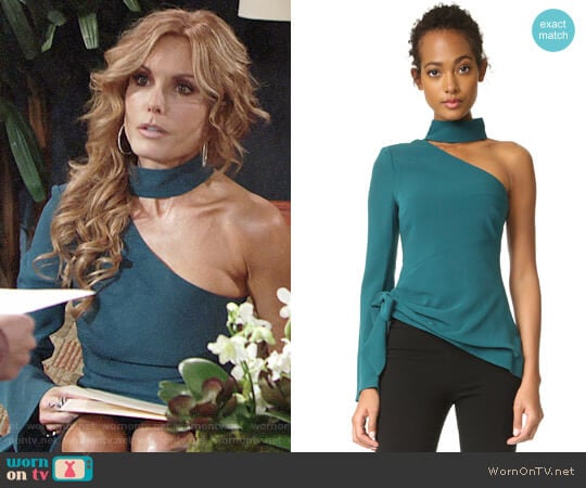 Cinq a Sept Briah Top worn by Lauren Fenmore (Tracey Bregman) on The Young and the Restless