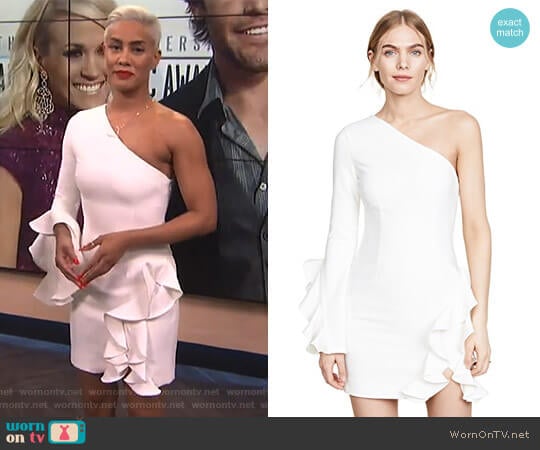 'Pia' Dress by Cinq a Sept worn by Sibley Scoles  on E! News