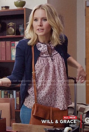 Eleanor’s pink floral top on The Good Place