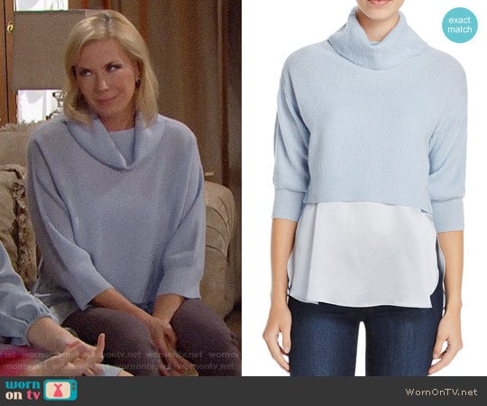 Elie Tahari Claudetta Sweater worn by Brooke Logan (Katherine Kelly Lang) on The Bold and the Beautiful