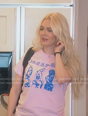 Erika’s pink paradise t-shirt on The Real Housewives of Beverly Hills