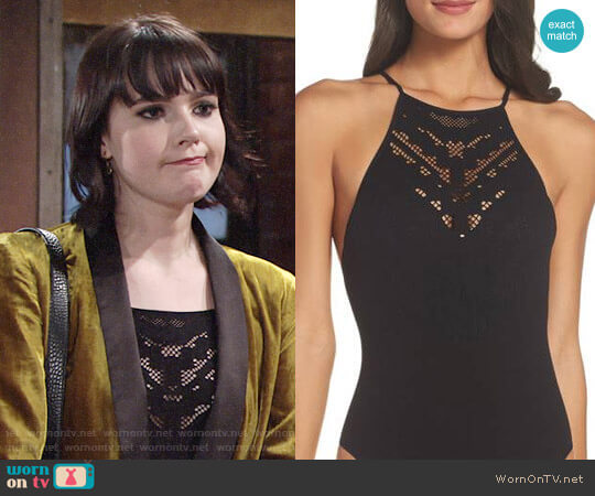 Free People Solstice Bodysuit worn by Tessa Porter (Cait Fairbanks) on The Young and the Restless